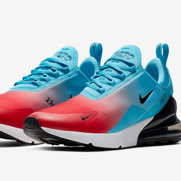 nike 270 black blue bubble